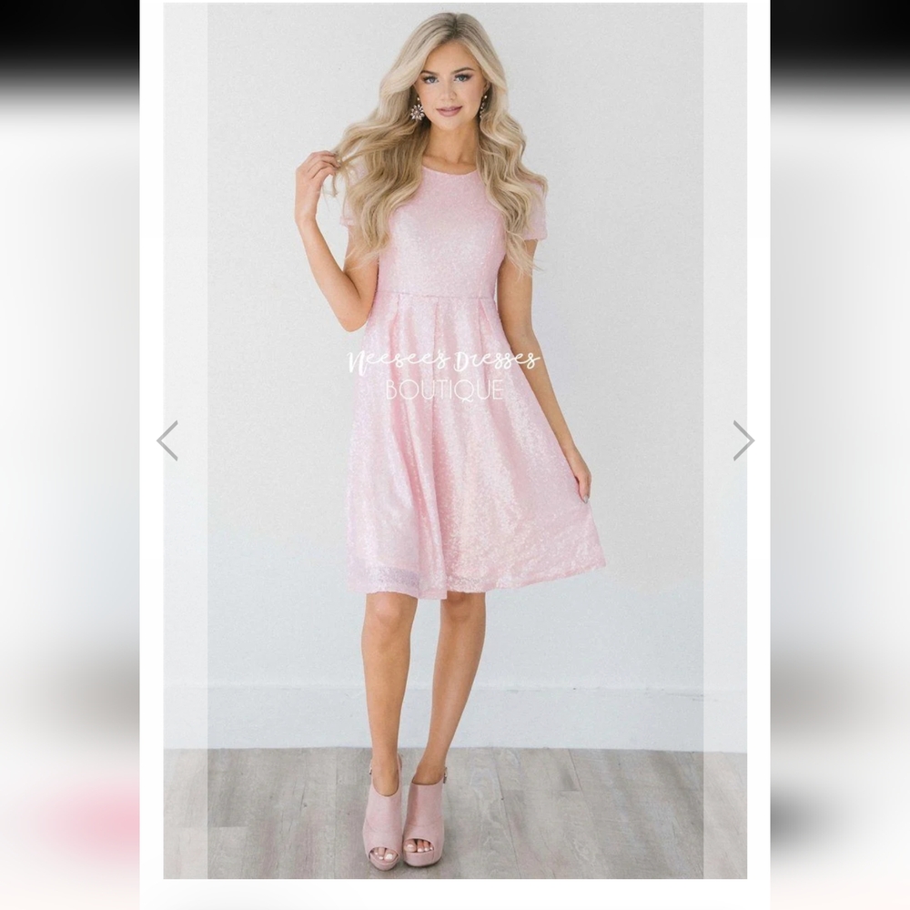 Sparkly pink dress